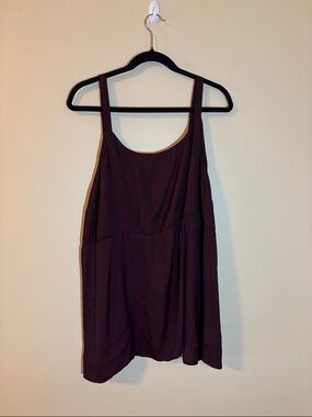 Maurices Satin Plum Scoop Neck Tank